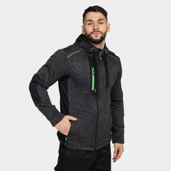 Суитшърт с цип NORD Hoodie Сив меланж