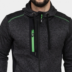 Суитшърт с цип NORD Hoodie Сив меланж