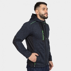 Суитшърт с цип NORD Hoodie тъмно син