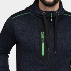 Суитшърт с цип NORD Hoodie тъмно син