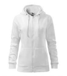 Дамски суитшърт с цип Trendy Zipper411 бял