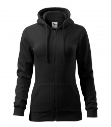 Дамски суитшърт с цип Trendy Zipper411 черен