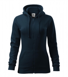 Дамски суитшърт с цип Trendy Zipper411 тъмно син