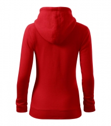 Дамски суитшърт с цип Trendy Zipper411 червен Дамски суитшърт с цип Trendy Zipper411 червен