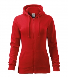 Дамски суитшърт с цип Trendy Zipper411 червен