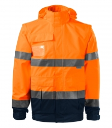 Сигнално работно яке унисекс HV Guard 4 in 15V2 ORANGE