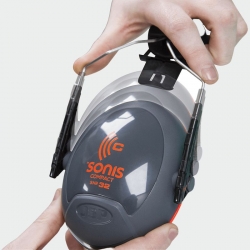 Антифони за каска 31dB Sonis® Compact Тъмносиви