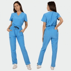 Дамски работен комплект BELLA медицинско син