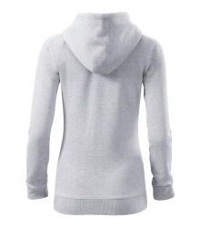 Дамски суитшърт с цип Trendy Zipper411 светло сив