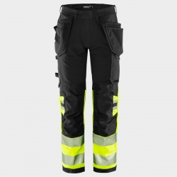 Работен панталон FRISTADS CRAFTSMAN HV YELLOW/BLACK