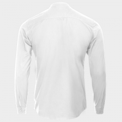 Мъжка риза с яка тип столче VELILLA с дълъг ръкав бяла