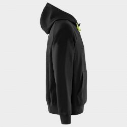 Суитшърт унисекс FRISTADS HOODED STRETCH BLACK