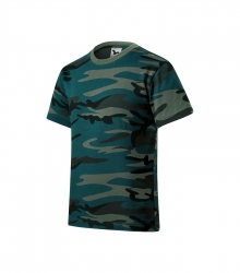 Детска спортна тениска Camouflage149 петрол
