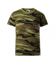 Детска спортна тениска Camouflage149 зелена