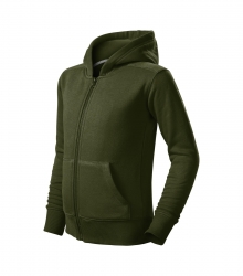 Детски суитшърт Trendy Zipper412 тъмно зелен