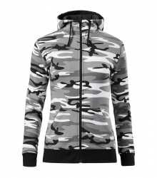 Работен дамски суитшърт Camo Zipper C20 сив
