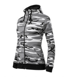 Работен дамски суитшърт Camo Zipper C20 сив