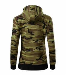 Работен дамски суитшърт Camo Zipper C20 олив