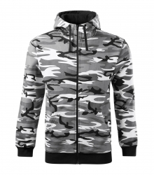 Работен мъжки суитшърт Camo Zipper C19 сив
