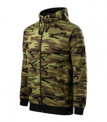 Работен мъжки суитшърт Camo Zipper C19 олив
