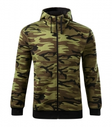 Работен мъжки суитшърт Camo Zipper C19 олив