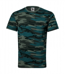 Работна унисекс тениска Camouflage144 петрол