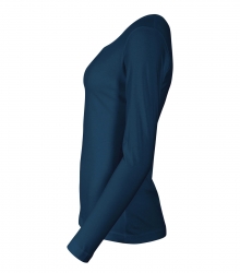 Дамска работна блуза с дълъг ръкав Fit-T LS169 тъмно синя