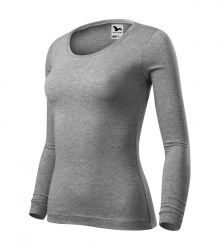 Дамска работна блуза с дълъг ръкав Fit-T LS169 сив меланж
