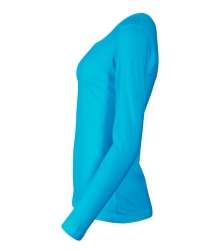 Дамска работна блуза с дълъг ръкав Fit-T LS169 светло синя