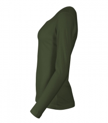 Дамска работна блуза с дълъг ръкав Fit-T LS169 олив