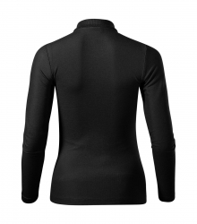 Работна дамска риза с дълъг ръкав Pique Polo LS231 черна