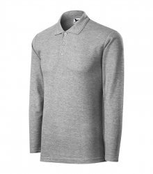 Работна мъжка риза Pique Polo LS221 сив меланж