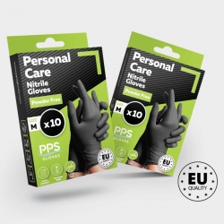 Нитрилни ръкавици без пудра PPS PERSONAL CARE PF черни