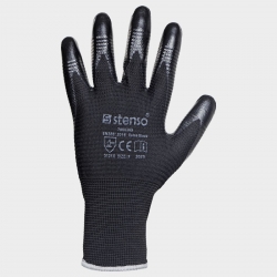 Работни ръкавици топени в нитрил XEMA черни
