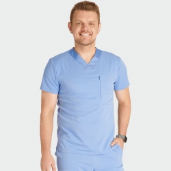 Медицинска туника CHEROKEE CK718A светло синя