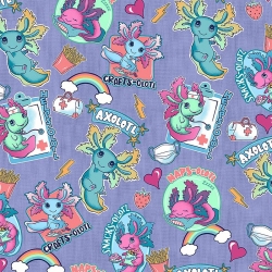 Медицинска туника CHEROKEE CK664 принт Awesome Axolotls