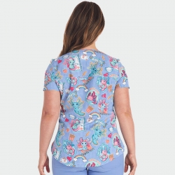 Медицинска туника CHEROKEE CK664 принт Awesome Axolotls