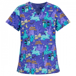 Медицинска туника CHEROKEE CK651 принт Alpacalypse