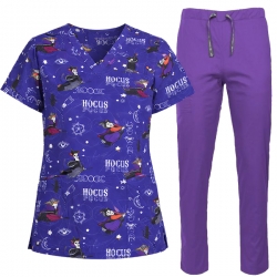 Медицински комплект Hocus Pocus и панталон Tony лилав