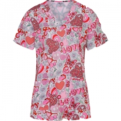 Работен комплект Isabella Disco Love туника с панталон Alessi сив