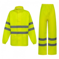 Светлоотразителен комплект дъждобран HIMALAYA REF HV Жълт цвят