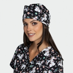 Медицинска шапка ADRIANA принт Flower Unicorns