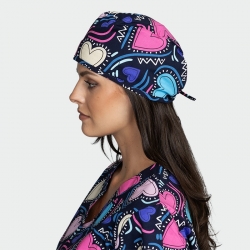 Медицинска шапка ADRIANA принт Forever Love