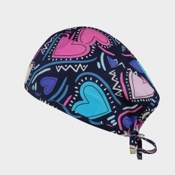 Медицинска шапка ADRIANA принт Forever Love