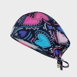 Медицинска шапка ADRIANA принт Forever Love