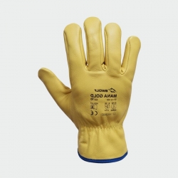 Кожени работни ръкавици MANA GOLD Жълт цвят