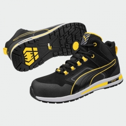 Високи работни обувки без бомбе Puma CROSSTWIST MID SB Черен цвят