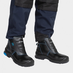 Работни обувки за заварчици с бомбе WELDER Pro HI S3 Черен цвят