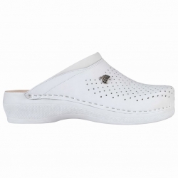 Дамско работно сабо LEON LADY WHITE