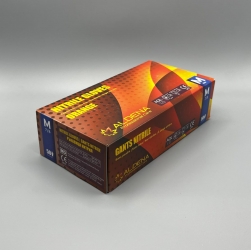 Оранжеви Нитрилни Ръкавици ALDENA 50бр.